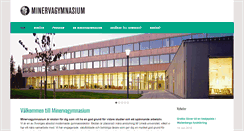 Desktop Screenshot of minervagymnasium.se