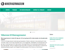 Tablet Screenshot of minervagymnasium.se